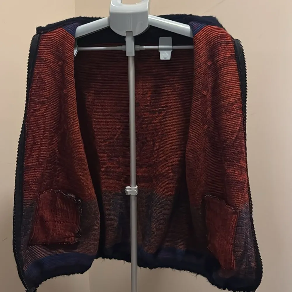 Ruminahui Wool Jacket/Sweater Size Large‎ Blue - Image 9