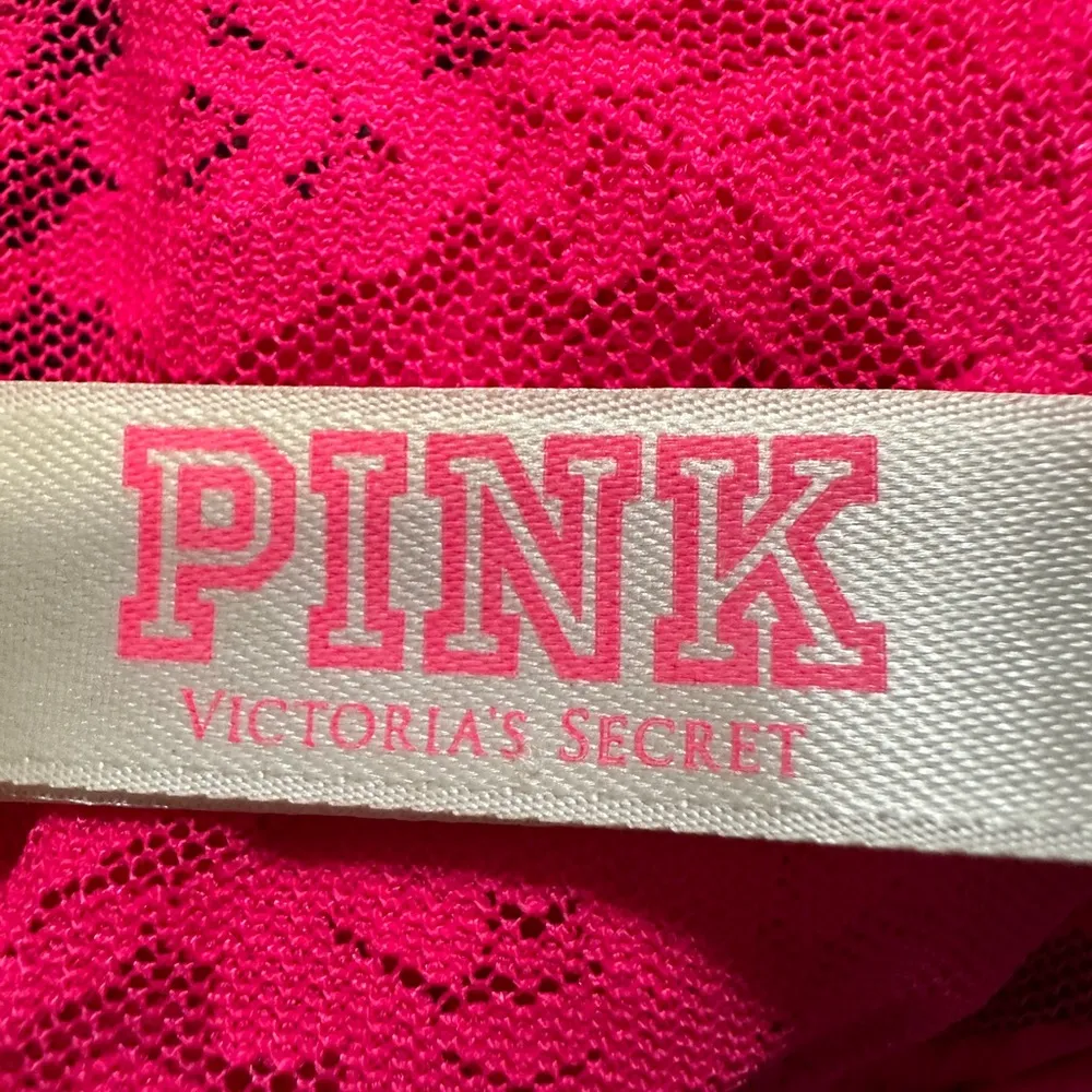 PINK Victoria's Secret Hot Pink Lace Bandeau Small S - Image 13