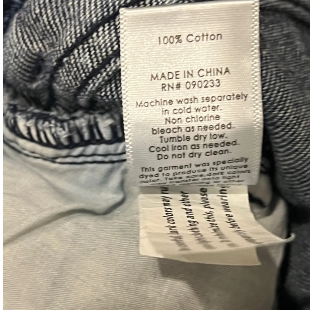 PacSun Striped Blue denim “Mom Jeans” size 27 - Image 5