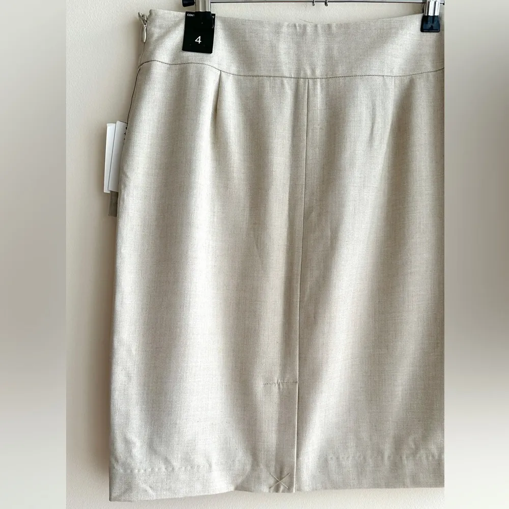 Amanda & Chelsea Pencil Skirt, Contemporary Fit Stretch Skirt, Stone, Size 4 NWT - Image 15