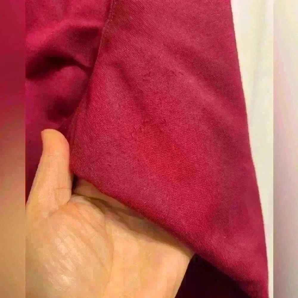 Express Cropped hoodie with cross cross ties in front. Maroon color size XS - Image 7