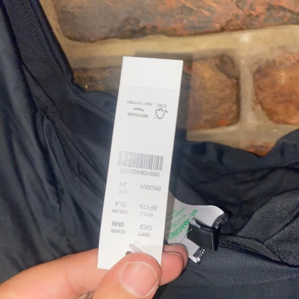 NWT J. Crew Black Ruched Square Neck One-Piece Swim Bathing Suit Women's Size 24 - Image 5