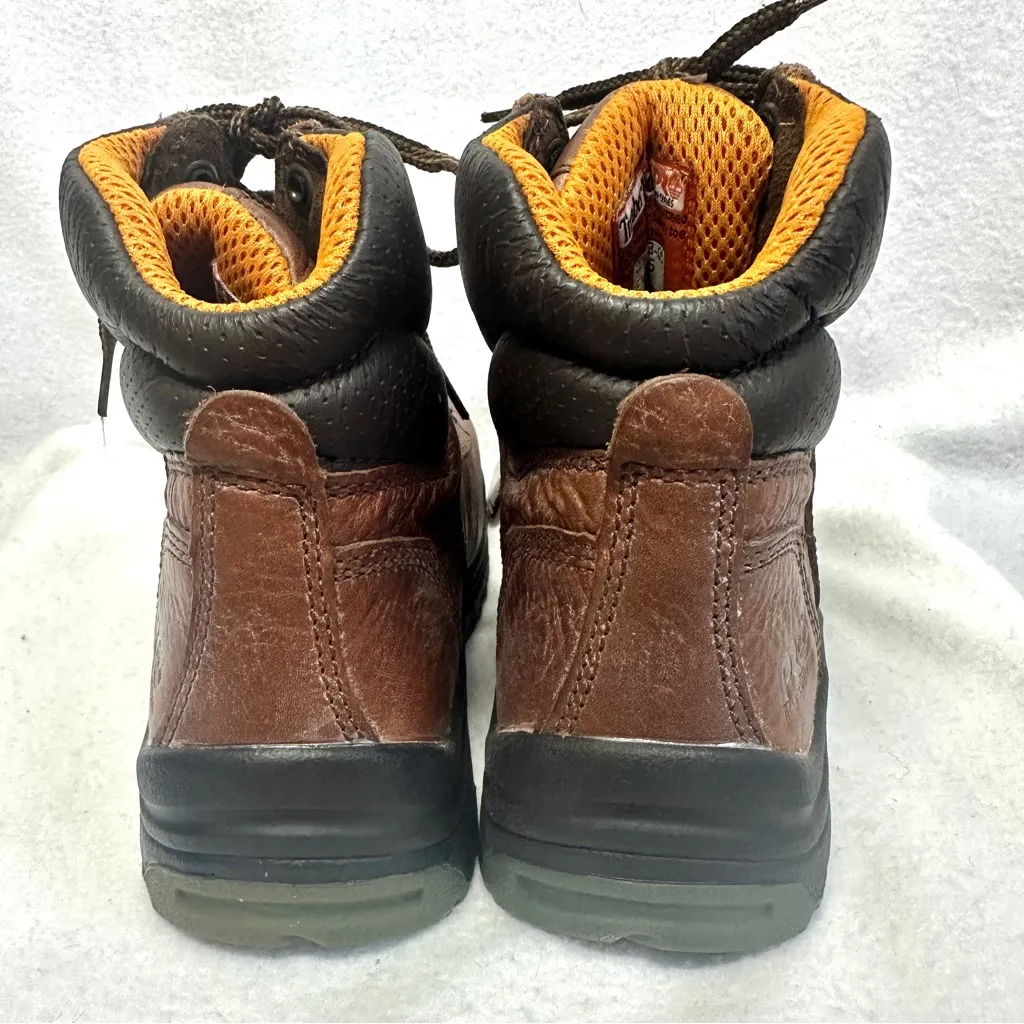 Timberland Pro Series Work Boots Womens 7W Brown Leather Titan 6" Safety Toe New Size 7 - Image 5