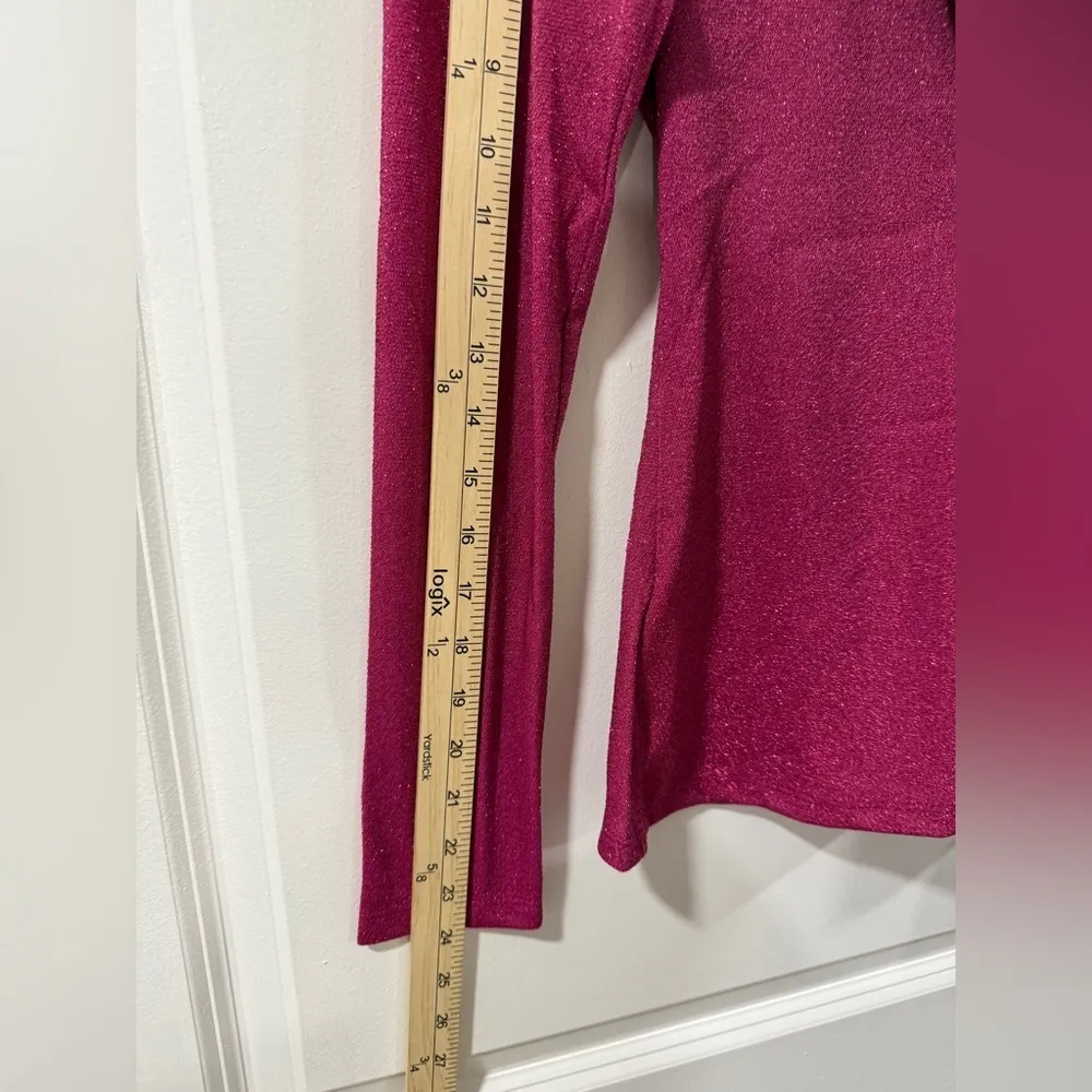 NWT Hyacinth House Elle Woods Pink Turtleneck S | Glitter Knit Top | Retail $120 - Image 7