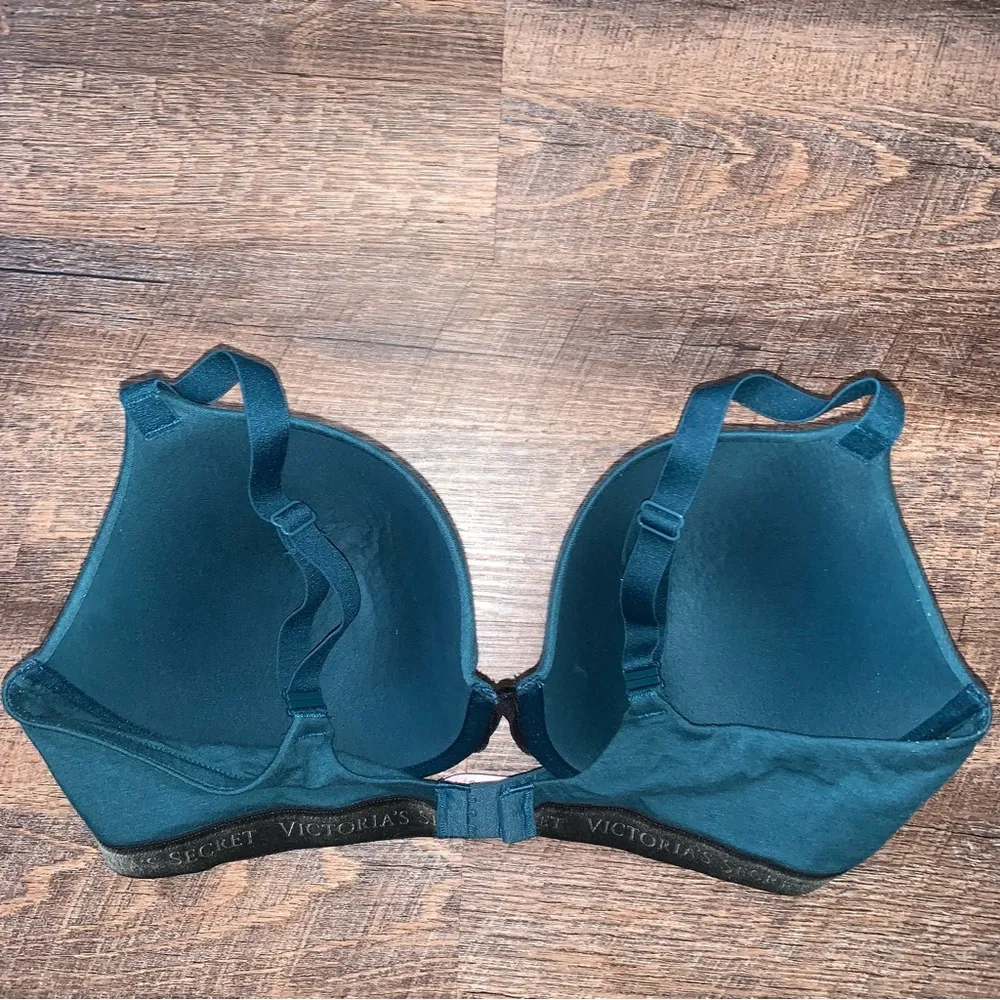 Victoria’s Secret Green Black Bra T-Shirt Push Up Full Coverage 40DD - Image 12