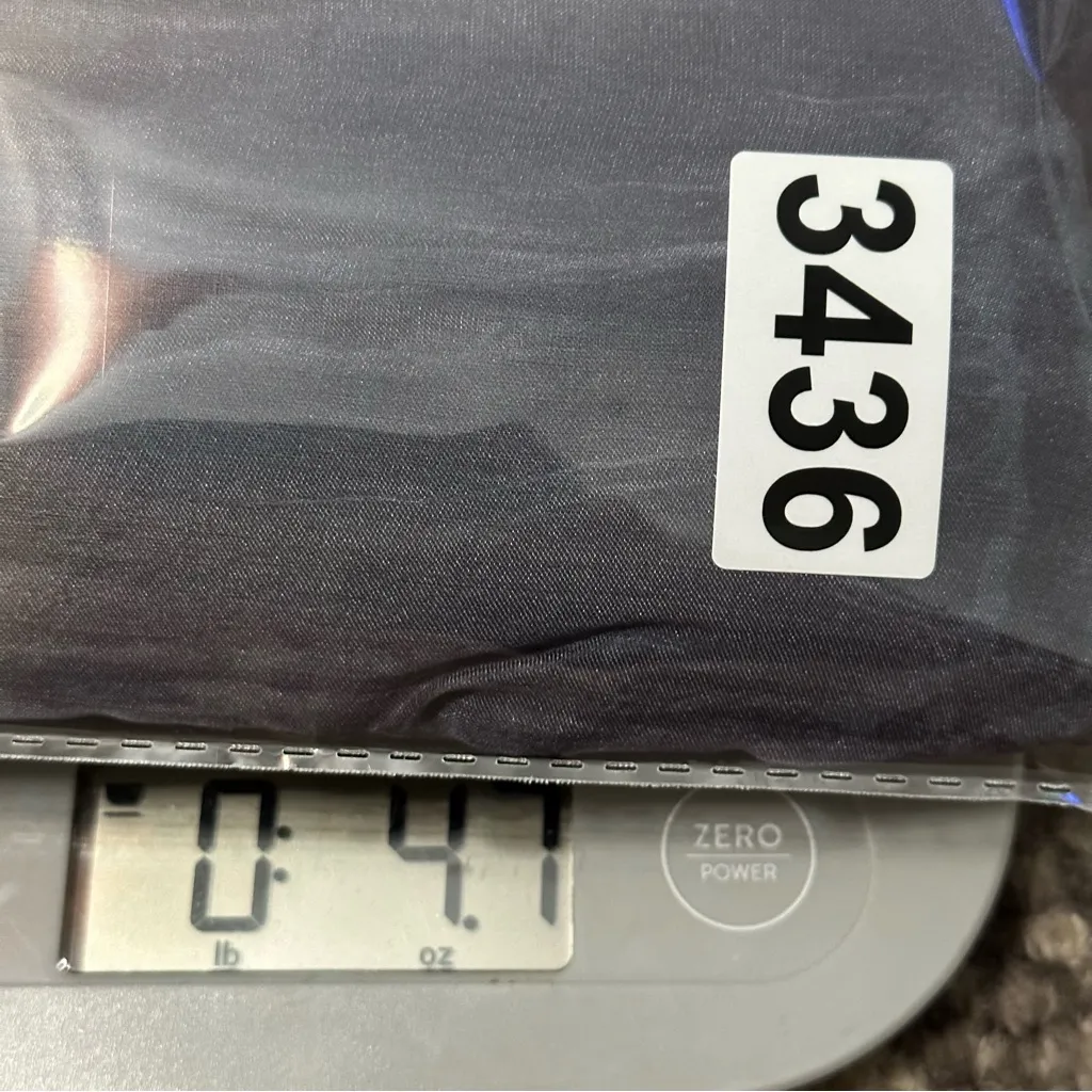 Tempo Paris Women’s Size M Tan Blue Ombré Lace Hem Roll Tab Sleeve Blouse Shirt - Image 6