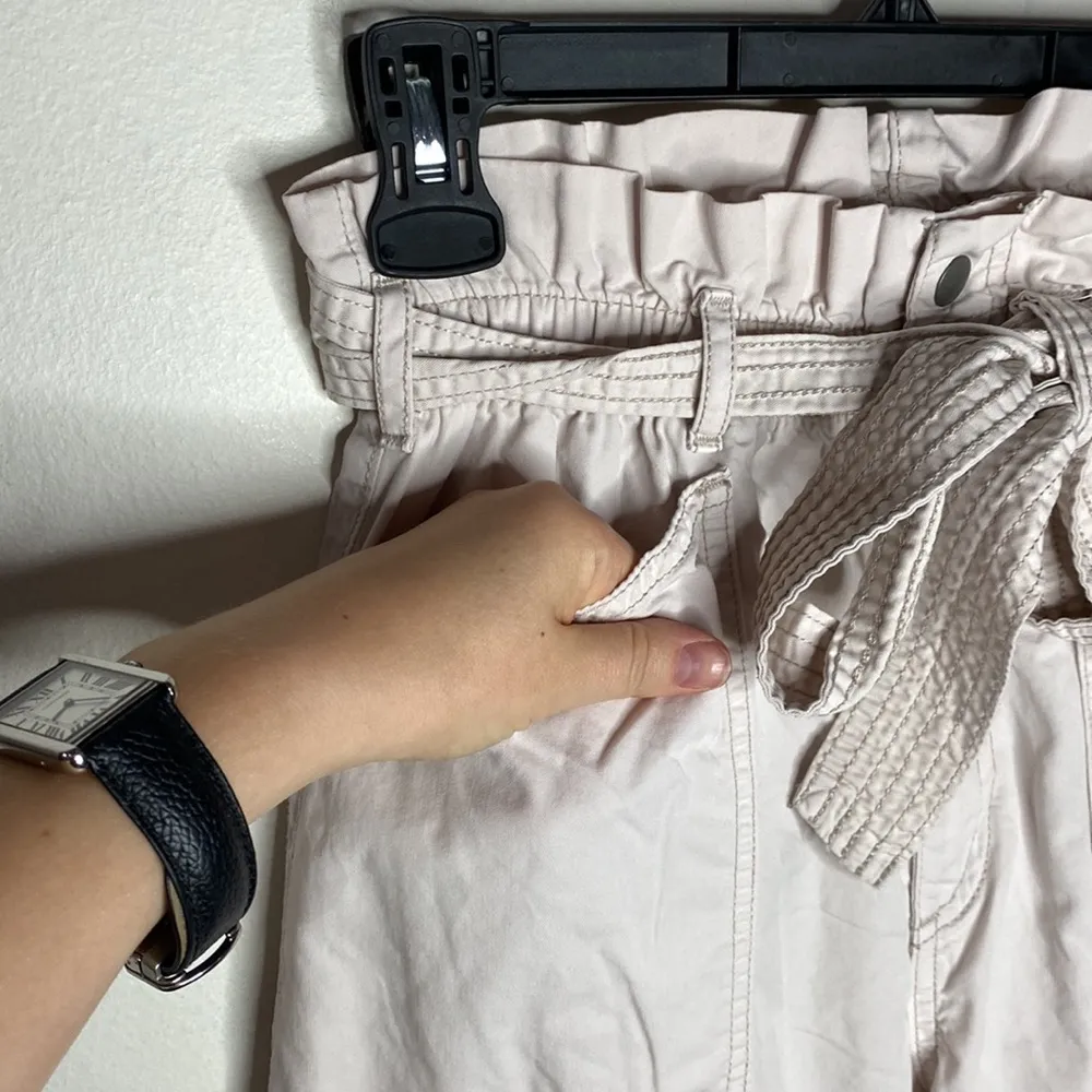 Abercrombie & Fitch paperbag ultra high waist front tie carpenter pants size XS - Image 6