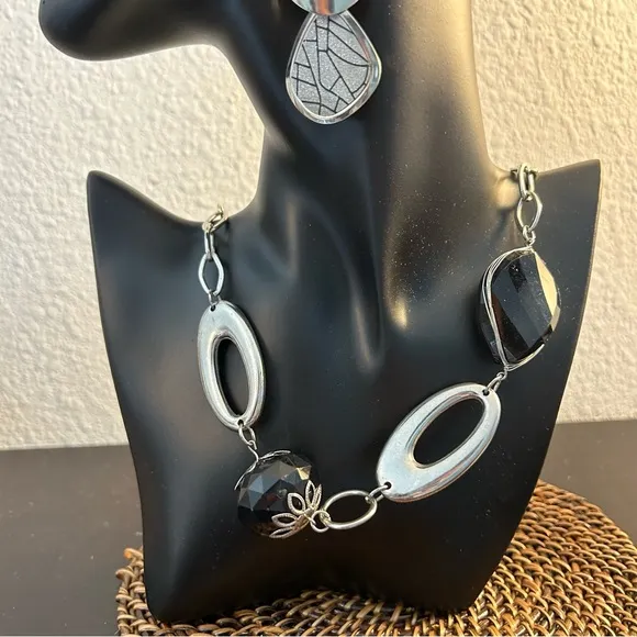 Silver necklace trendy - Image 2