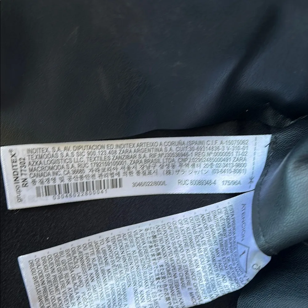 Zara Faux Leather Mini Black Skirt With Zippers And Belt NWOT Women’s Size Large - Image 10