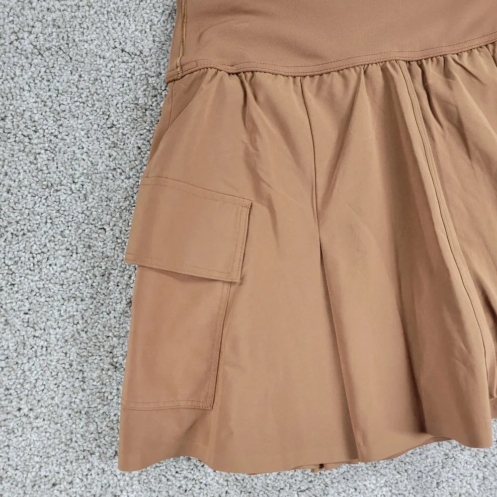 Offline by Aerie Skort Womens S Tan Brown Pleated Activewear Cargo Pockets NEW - Image 10