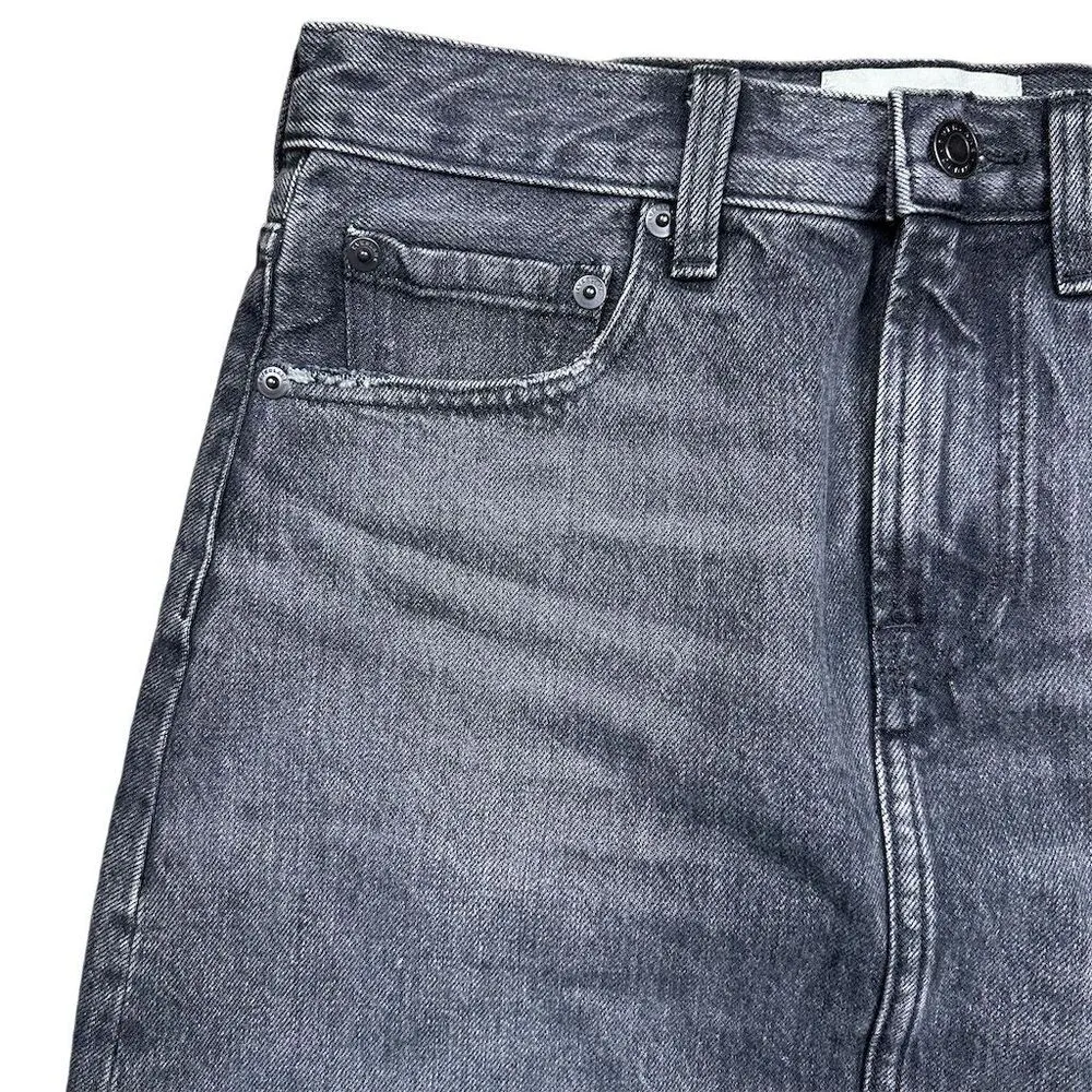 Everlane Women's A-Line Denim Skirt Black Wash Size 26 Casual Short - Image 2