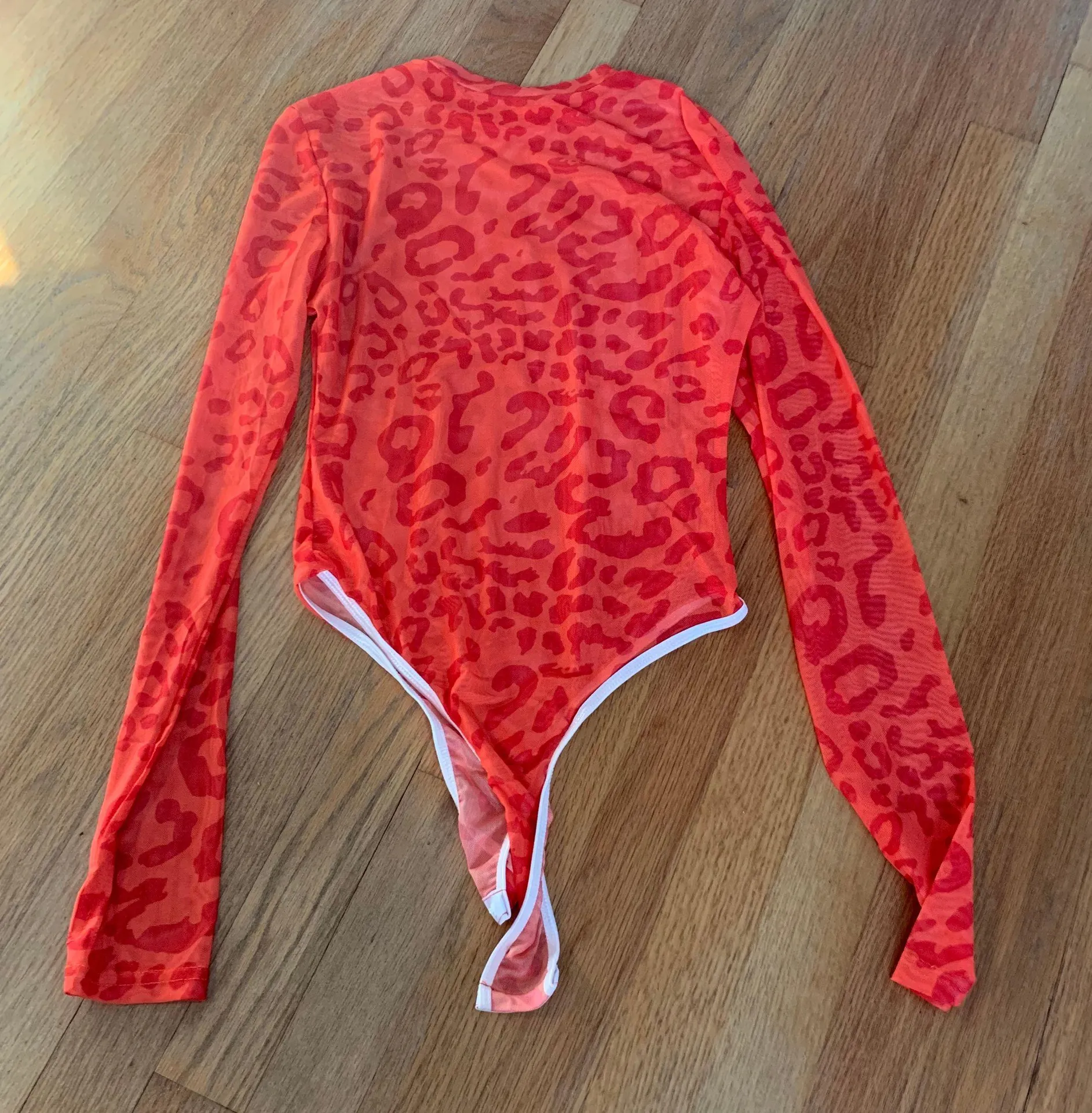 Leopard Bodysuit Orange Size M - Image 2