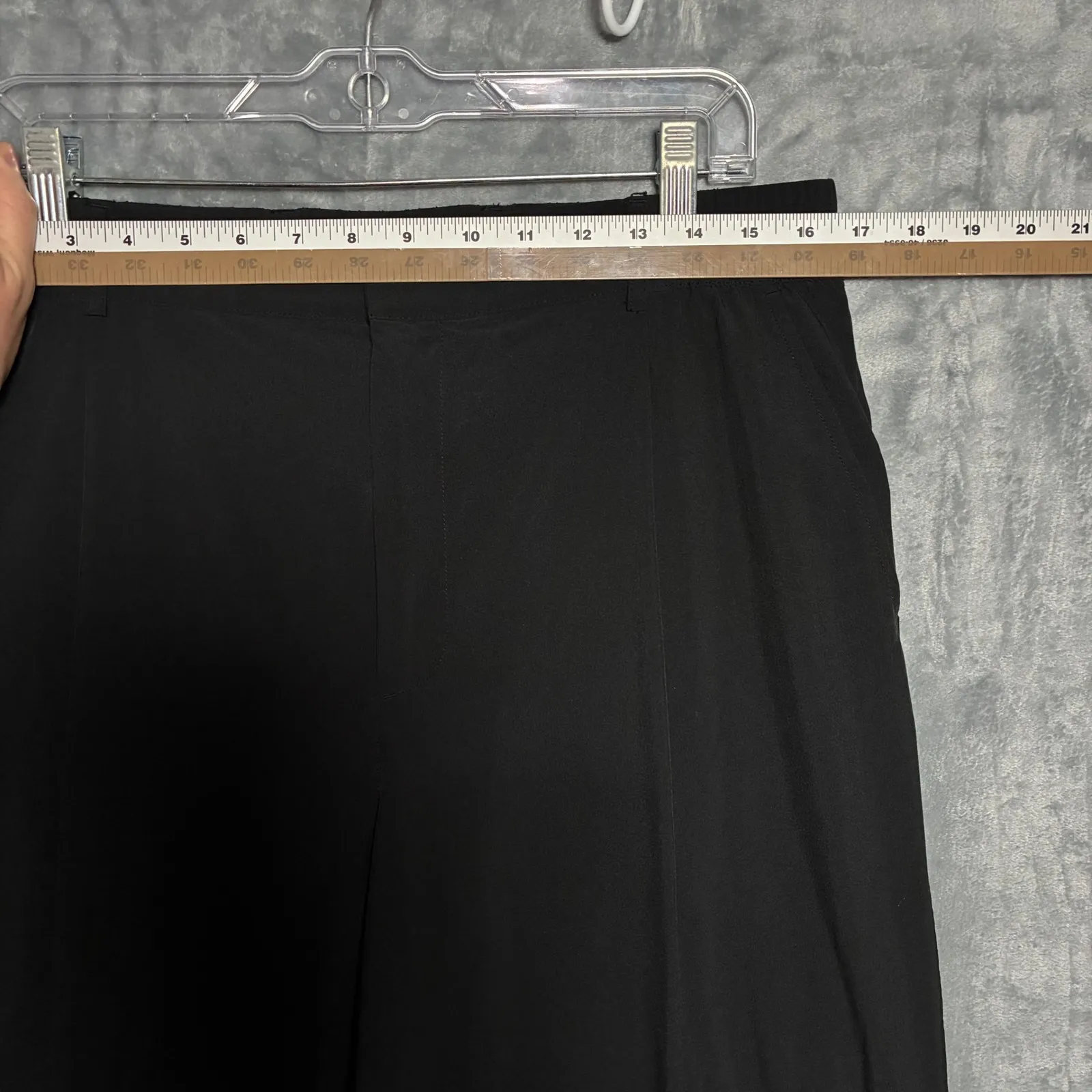 EUC GapFit Wide Leg Pants Women's L Black Lightweight Stretch Athleisure - Image 7