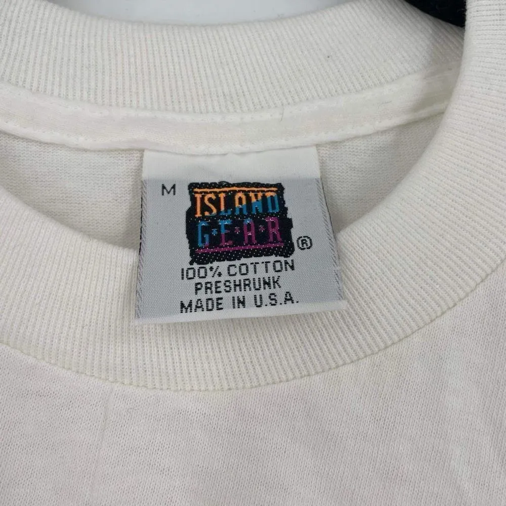 Vintage 80s Hilton Head Single stitch Tropical Fish T - Image 3