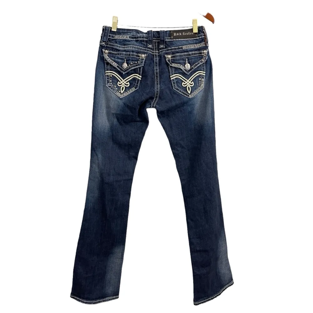 Women's Rock Revival Jeans, Blue, Size 28 - Image 3