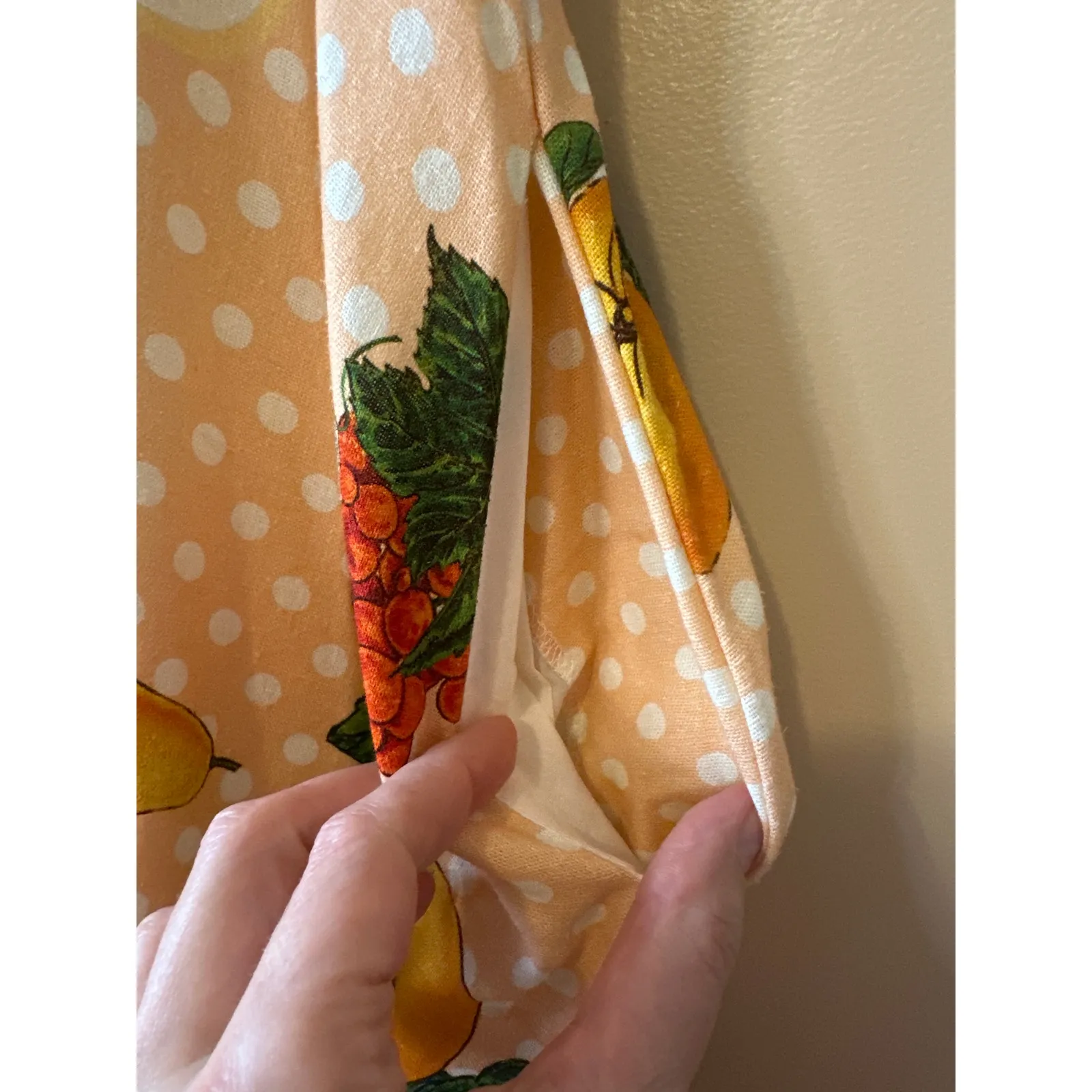 Caroline Constas Fruit Print Linen Blend Maxi Dress Pockets Size S Green - Image 11