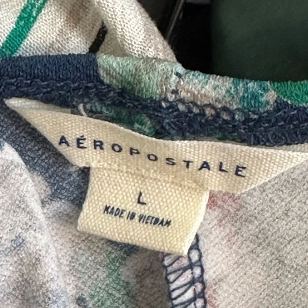 Aeropostale  Blue Floral Faux Wrap Dress Size Large EUC - Image 6