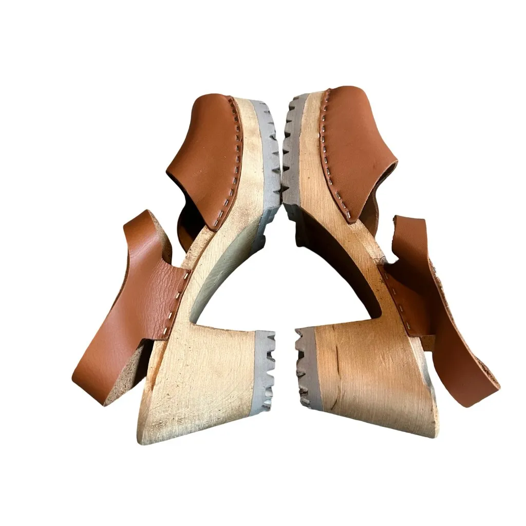 Mia Abba Lug Sole Clogs Closed Toe Leather Loafers Shoes Size 40 10 NIB NEW - Image 10