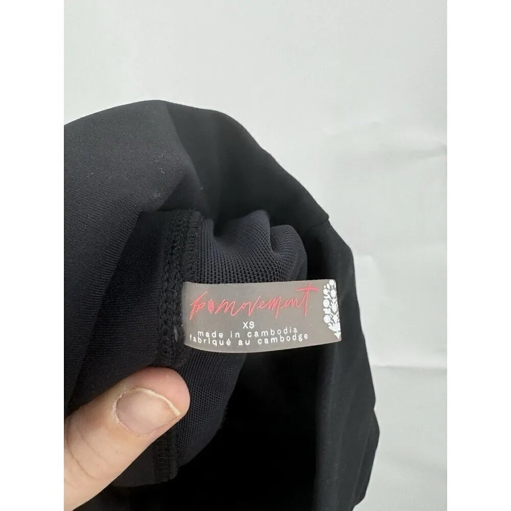 Free People Movement Legging Women XS‎ Black Class Act Cropped Yoga Adjustable - Image 4