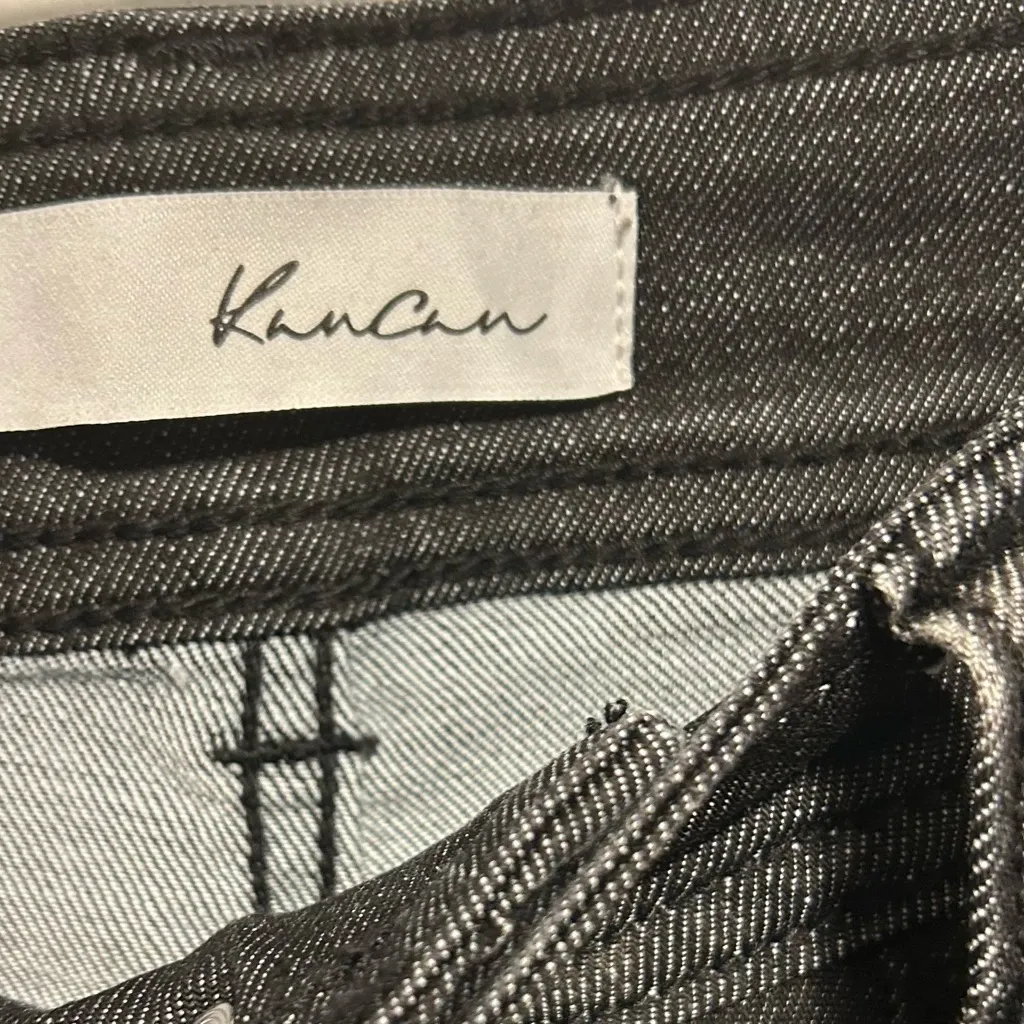 NWOT..KanCan Black Denim High Waisted Ankle Skinny Jean 9/28 - Image 3