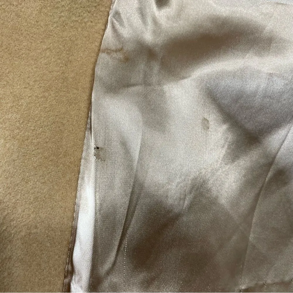 Fleurette Classic Camelhair Camel Long Overcoat Wool Dress Maxi Coat Tan Women 6 - Image 7