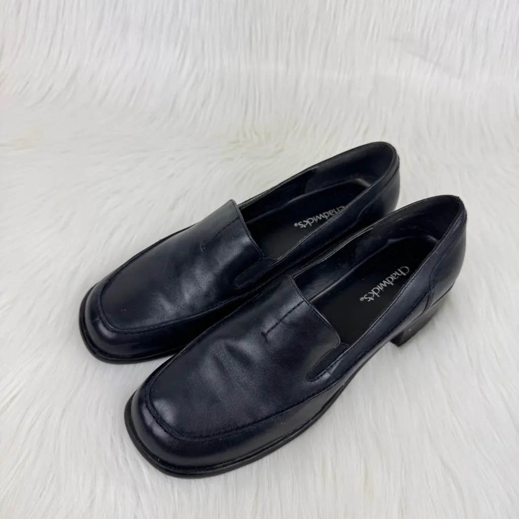NWOB Women's Chadwick's Leather Slip On Loafers Shoes Sz 10M BLK Office Career - Image 2