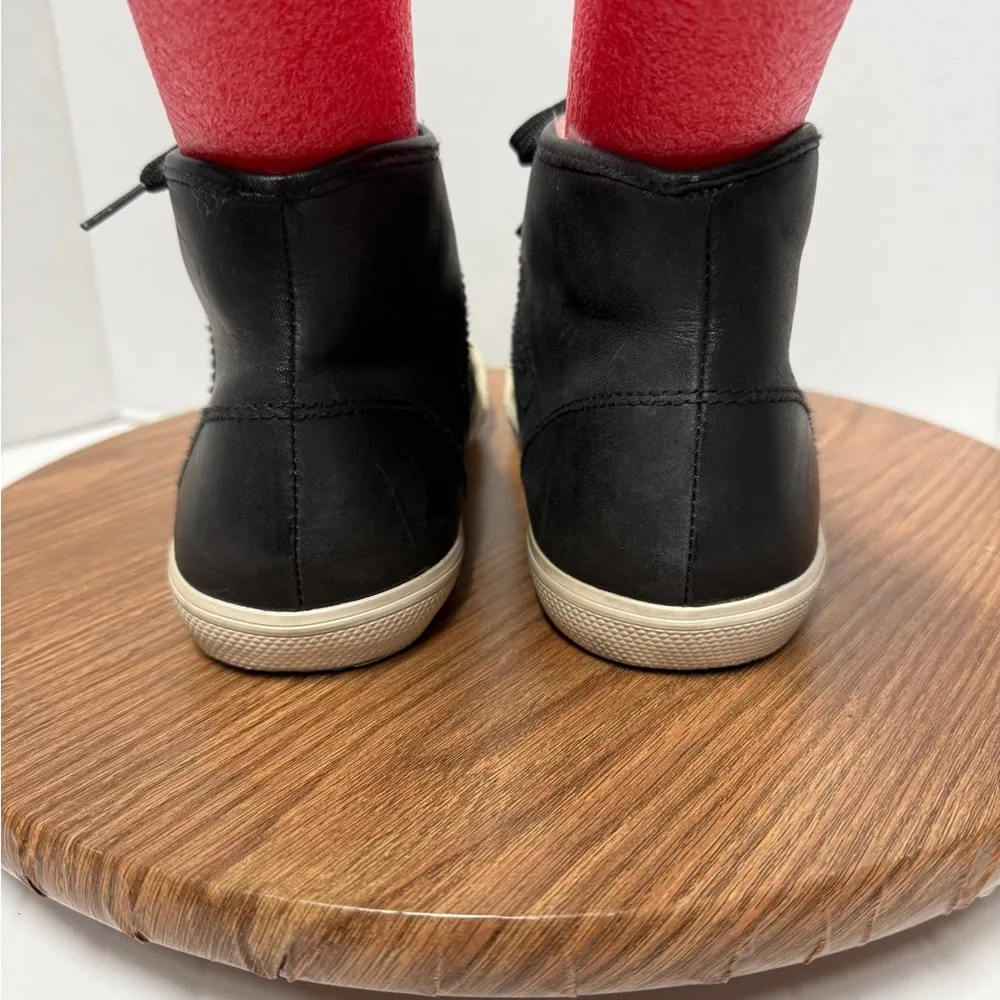 Tretorn Leather Hightop Black Lace Up Sneakers Shoes Size 9 - Image 5