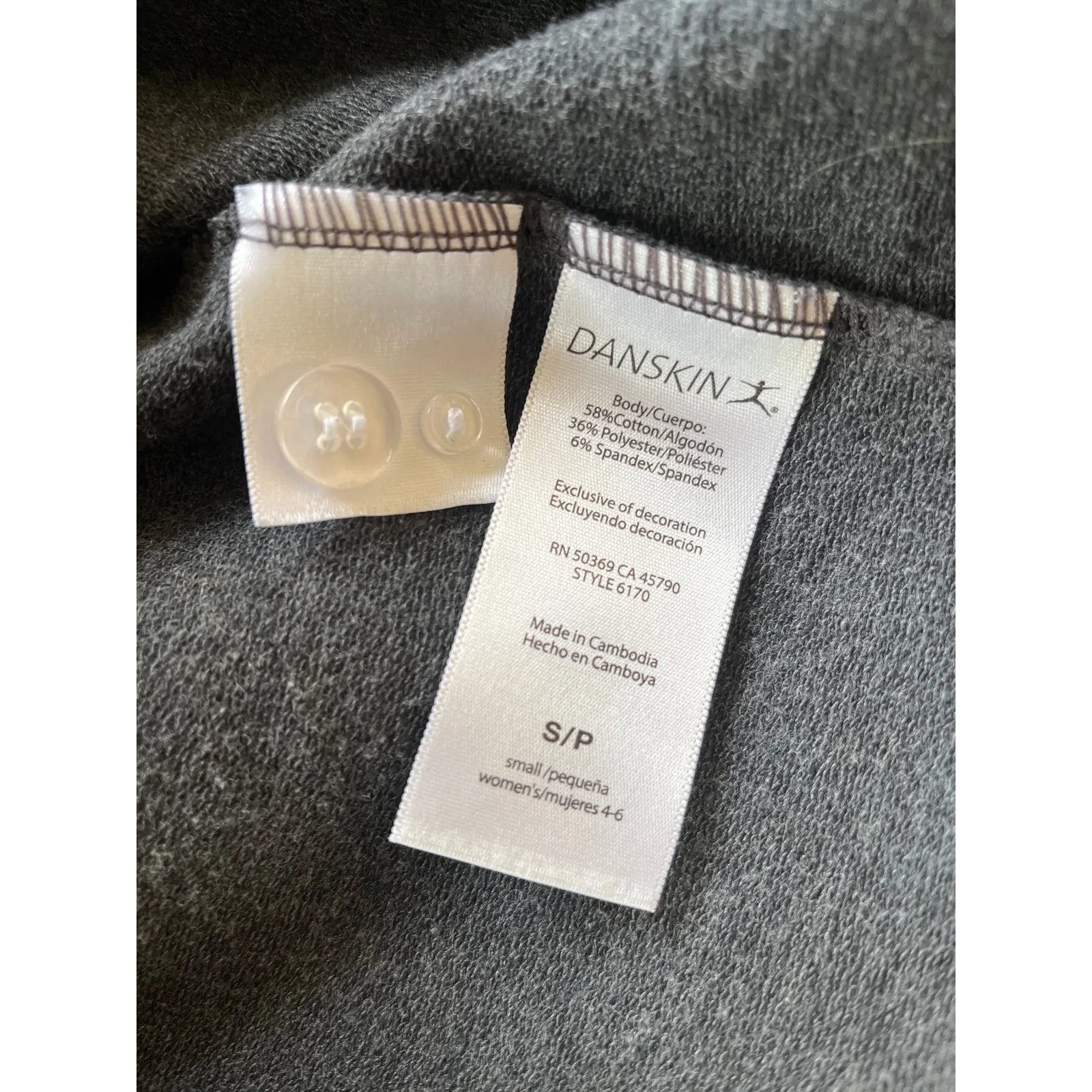 Danskin Gray Wrap Over Cardigan Sweater Women's Size Small - Image 9