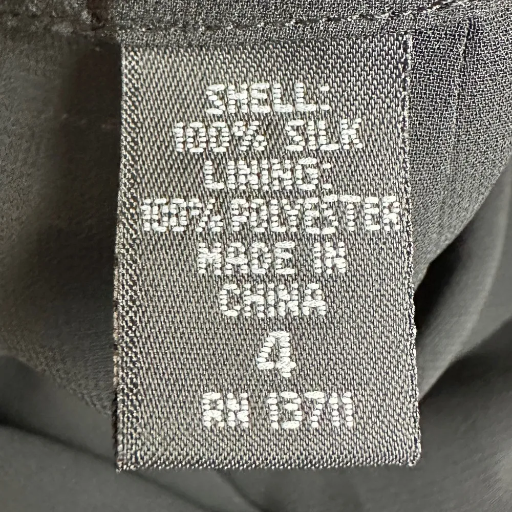 VINTAGE Identity by Lord & Taylor Black Silk Sequin Skirt Size 4 - Image 5