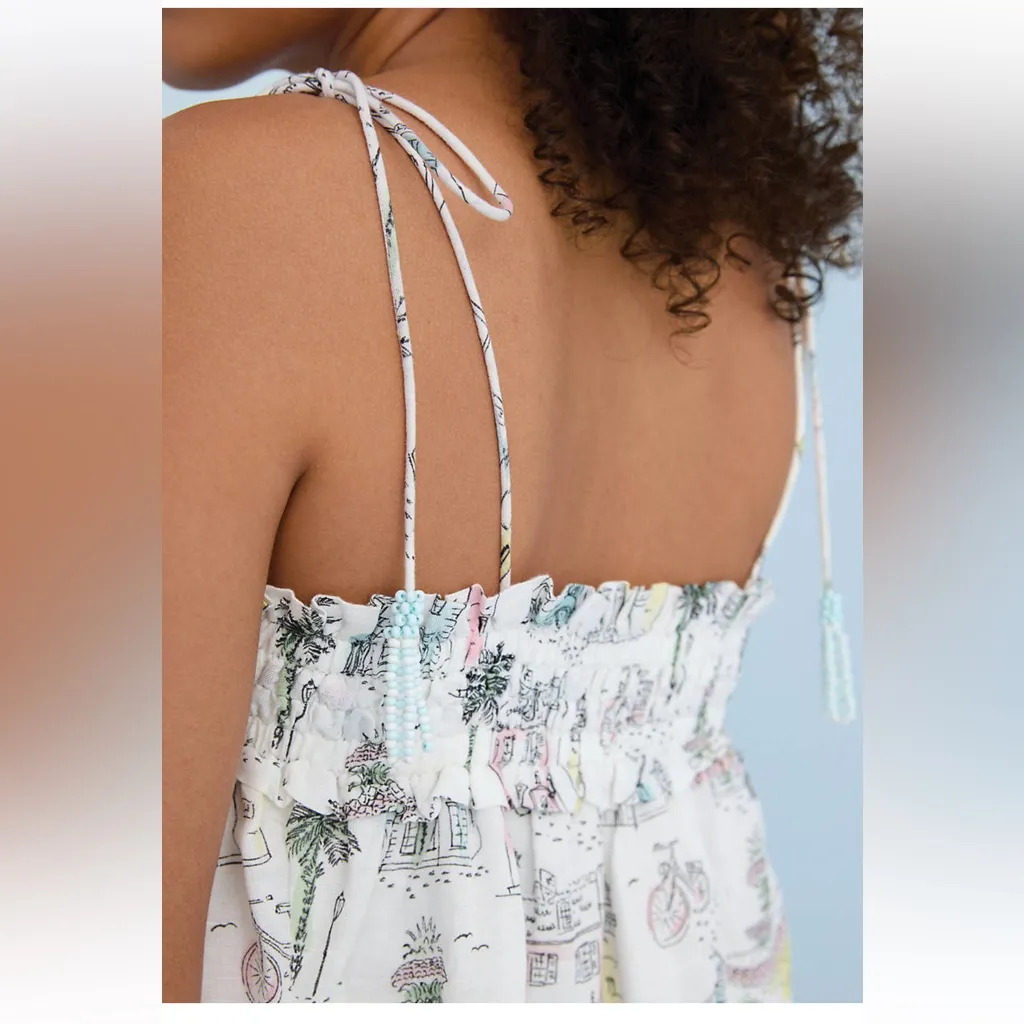 Sewing Down South X Crown & Ivy Taylor Printed Maxi Dress with Beaded Tassels - Image 4