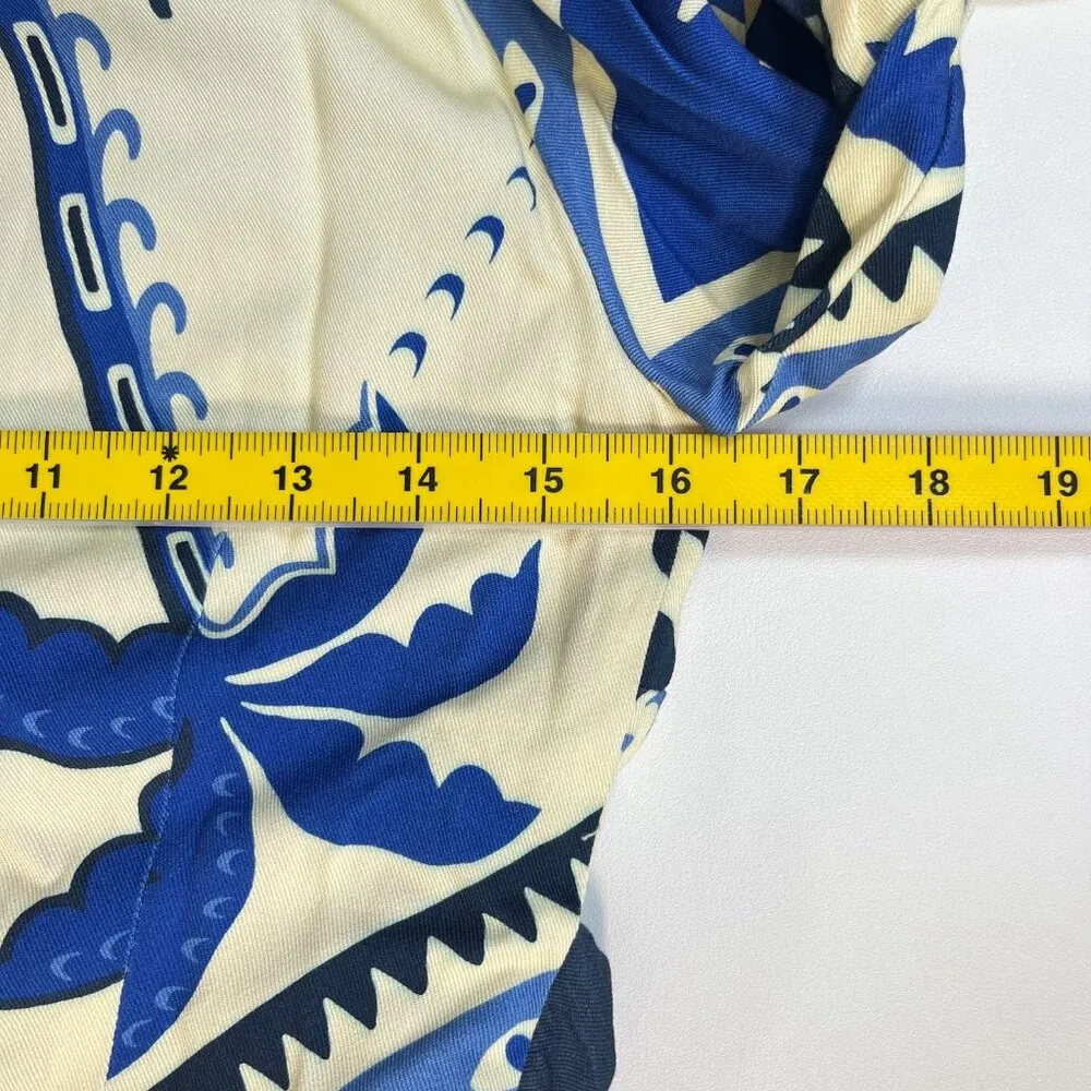 NWOT Farm Rio Anthropologie Long-Sleeve Blazer Dress Blue Size XS - Image 13