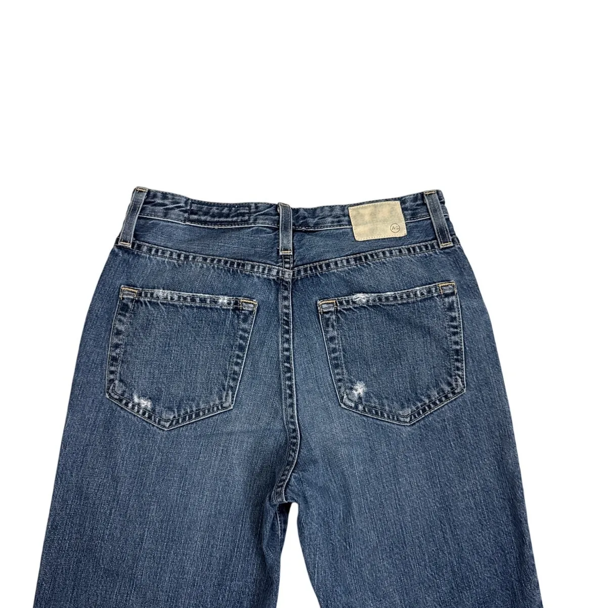 AG Adriano Goldschmied The Phoebe High Waist Straight Blue Jeans Size 25 - Image 3