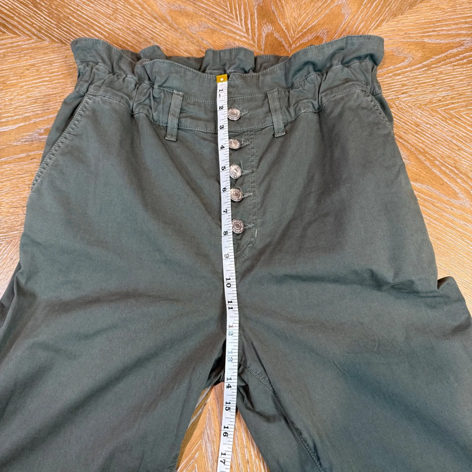 Veronica Beard Tedi Tapered High Rise Pants Joggers Army Green Size 29/8 - Image 10