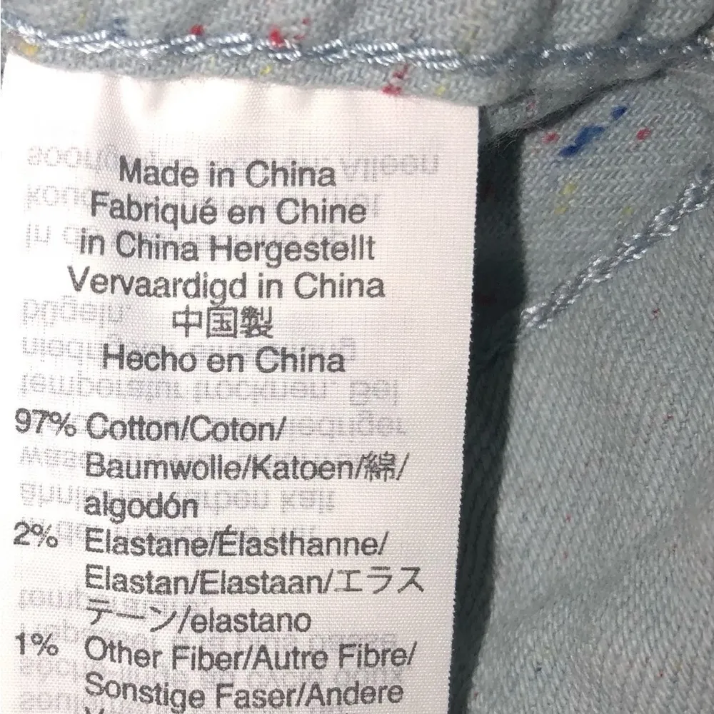 Madewell Size 27 Slim Emmett Wide Leg Crop Pants Jeans Speckled Blue High Rise - Image 11