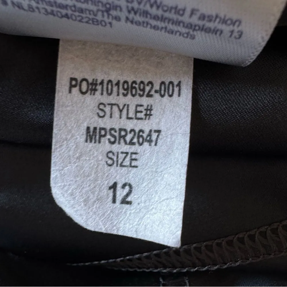 NYDJ Frisco Wide Leg Crop Pants in Black Pleated Size 12 - Image 14