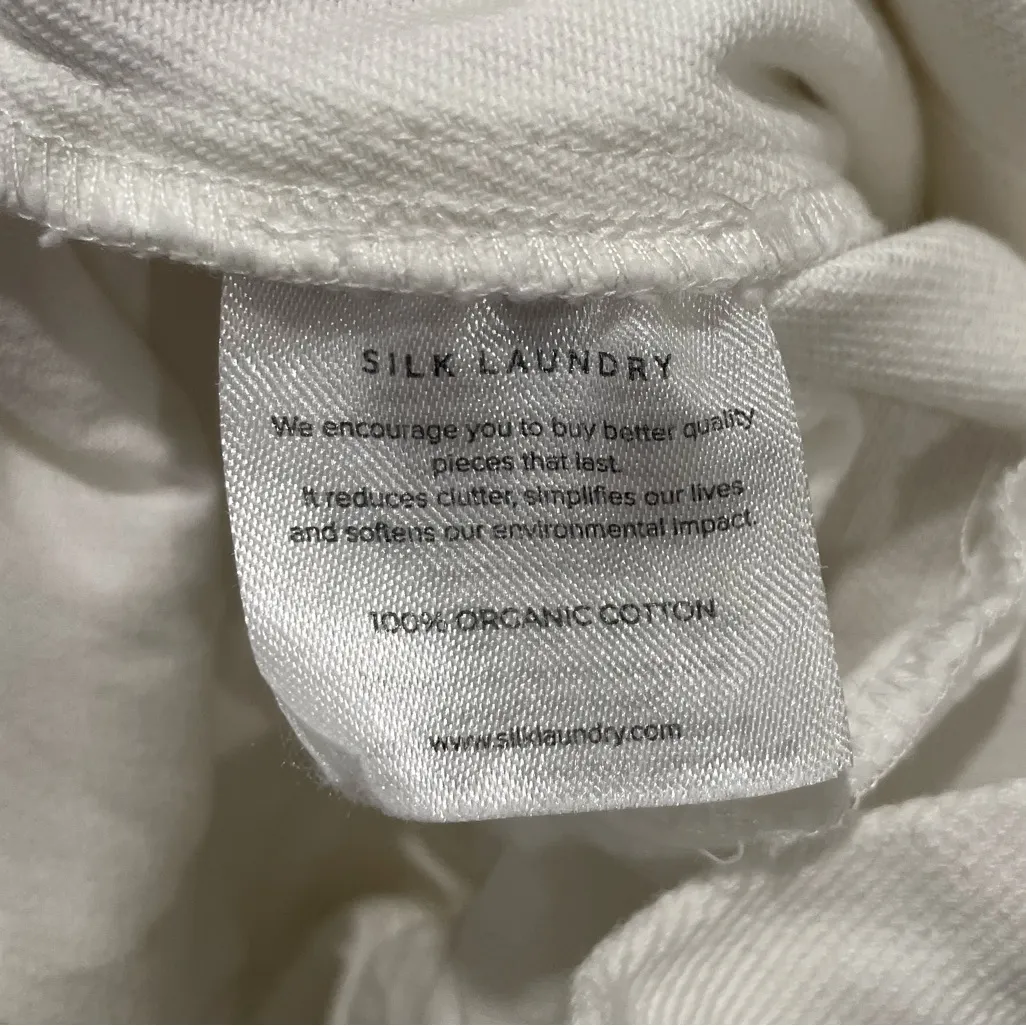 Silk Laundry Canvas Cargo‎ Skirt Size XS White - Image 8