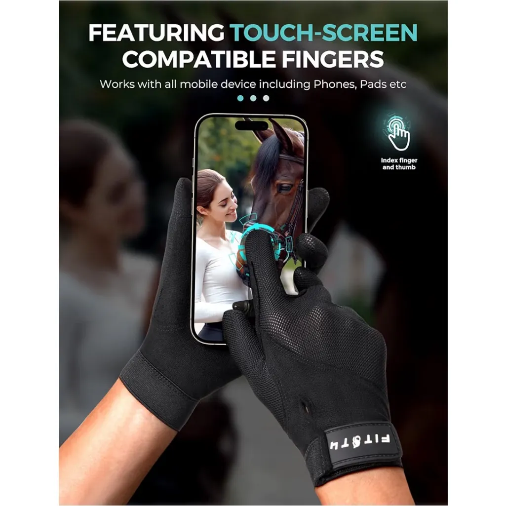 FitsT4 NWT Winter Riding Gloves Small Black - Image 5