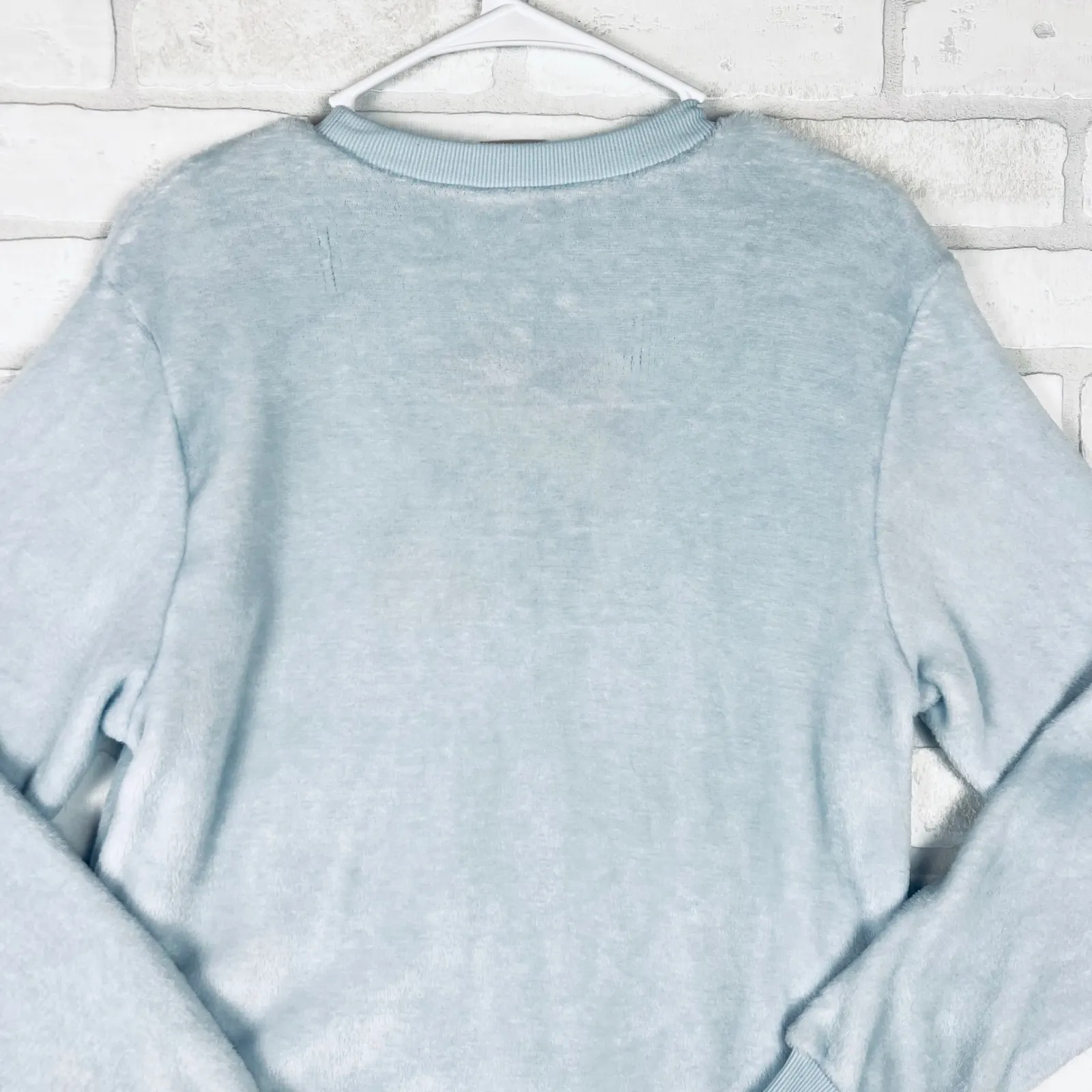 Bluey‎ Christmas Santa Hat Fuzzy Pullover Sweatshirt - Image 7