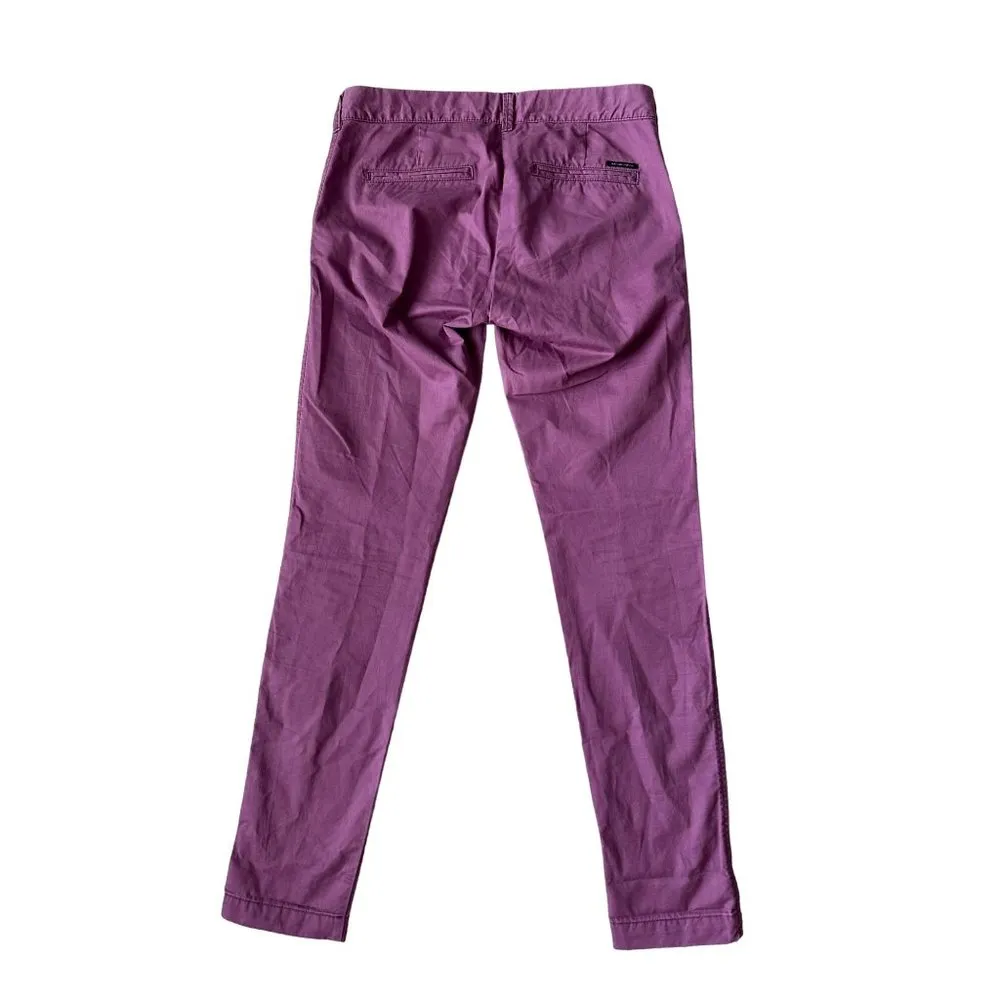SCOTCH AND SODA Maison Women’s Purple Straight Leg Pants Size 27 - Image 8