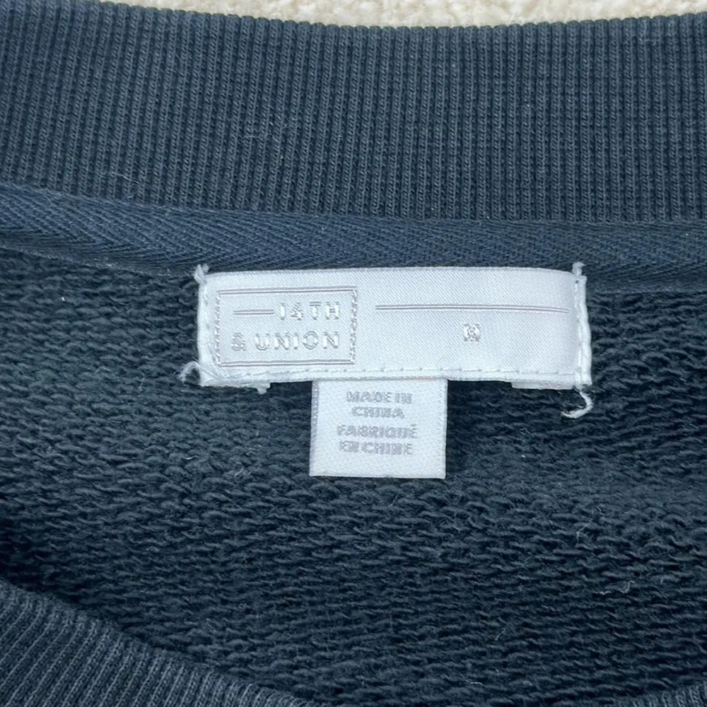 14th & Union : Black Ruffle Crewneck - Image 4