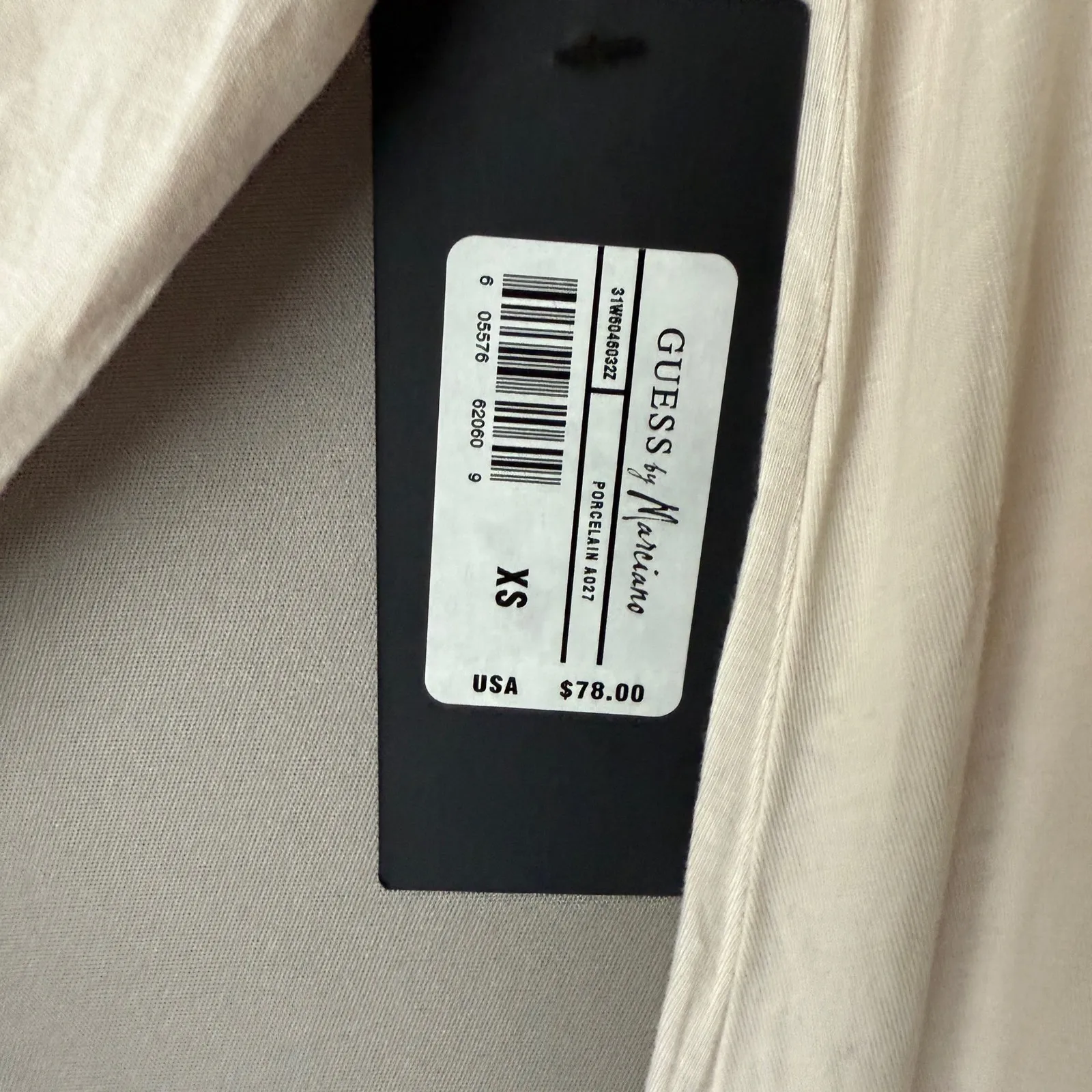 Guess by Marciano sz‎ XS cream oversized tunic top blouse NWT - Image 7