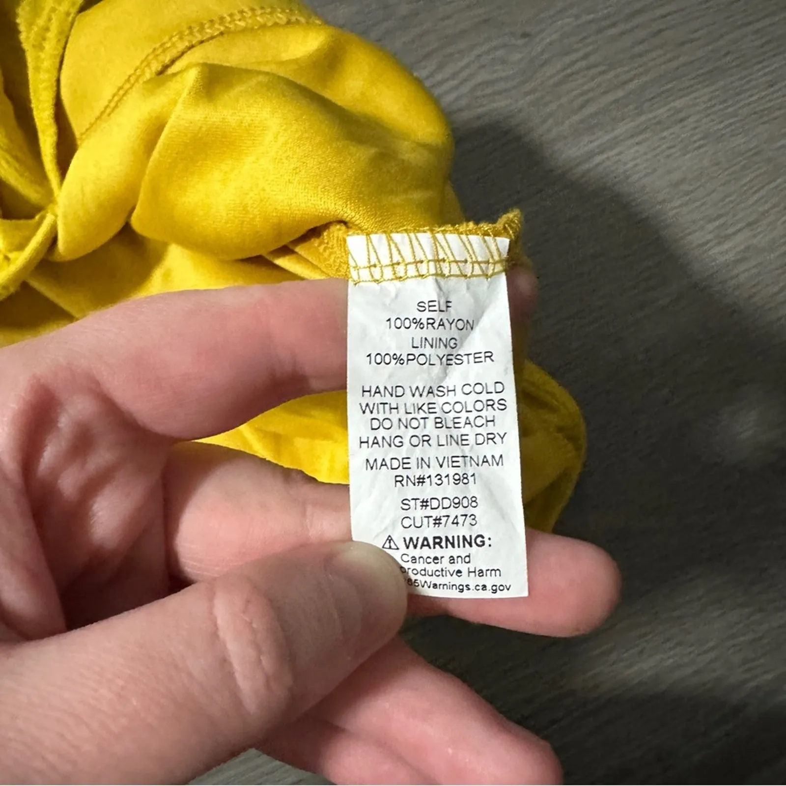 Naïf Mustard Yellow Half Bell Sleeve‎ Button Down Mini Dress Size M Size M - Image 6