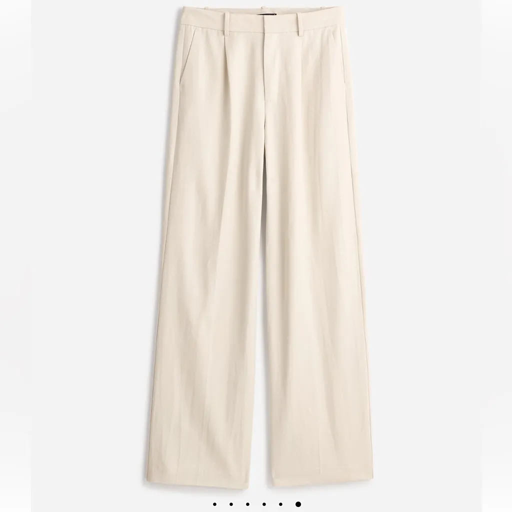 NWT Madewell Slouchy Straight Pants in Ivory Beige Drapey Twill 8 - Need to Crop - Image 5