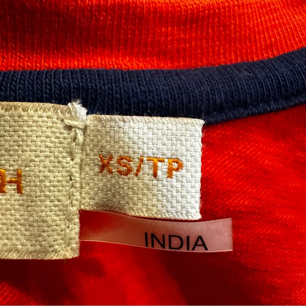 Tory Burch Women's Lennox Short Sleeve Crewneck Ruffled Blouse T-shirt Size XS - Image 8