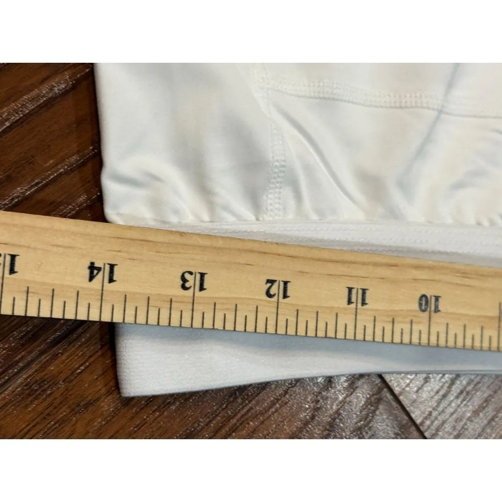 NEW Leegolens Womens L Performance Active Stretch Pants Legging Pockets White Size L - Image 2