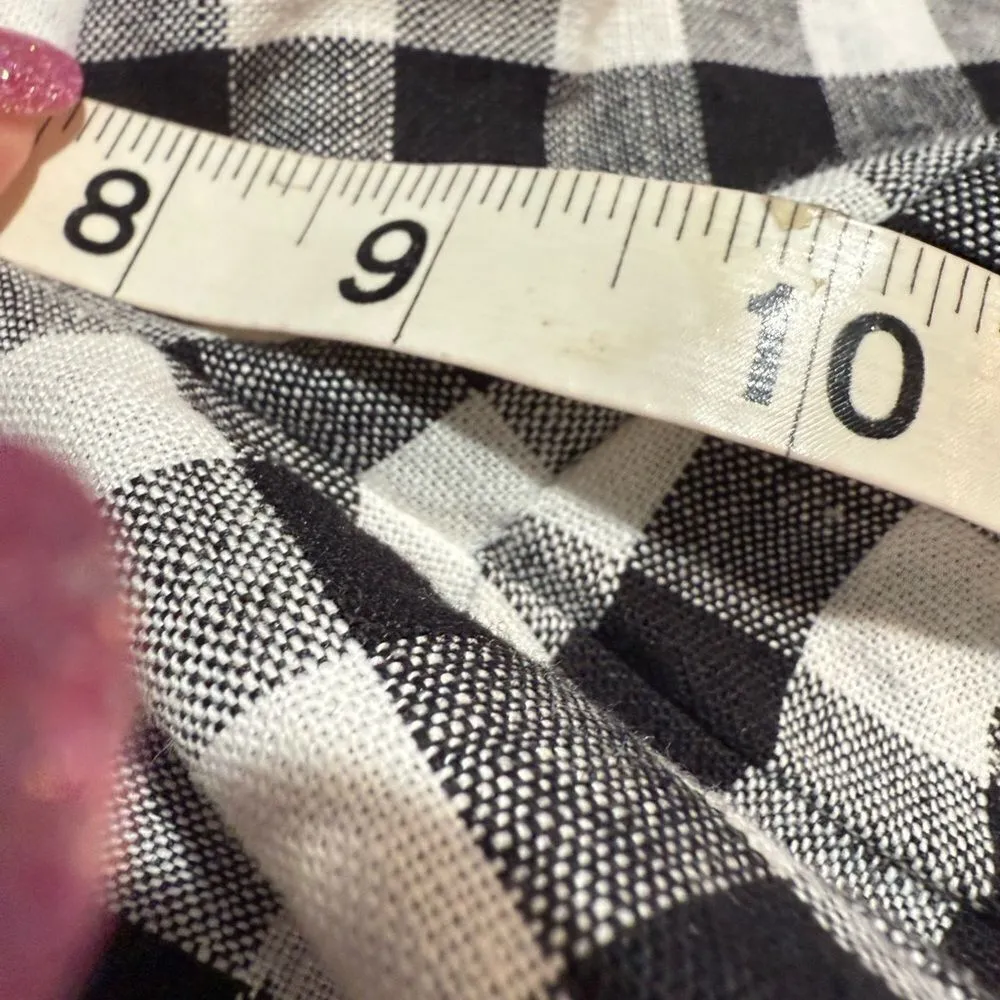 NWOT j  crew size 4, black-and-whitel gingham linen shorts - Image 5