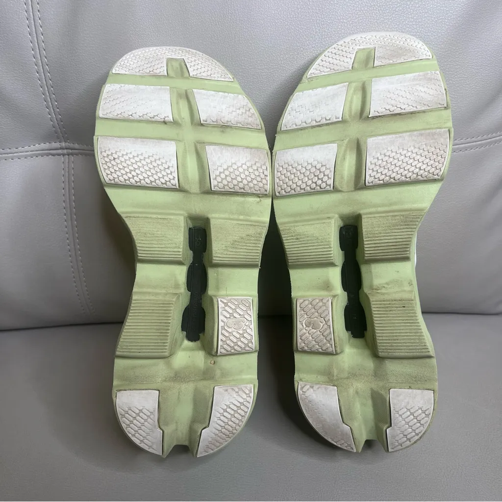 On Cloudmonster Glacier Grey Meadow Athletic Running Shoes Women’s Size 9.5 Green - Image 7