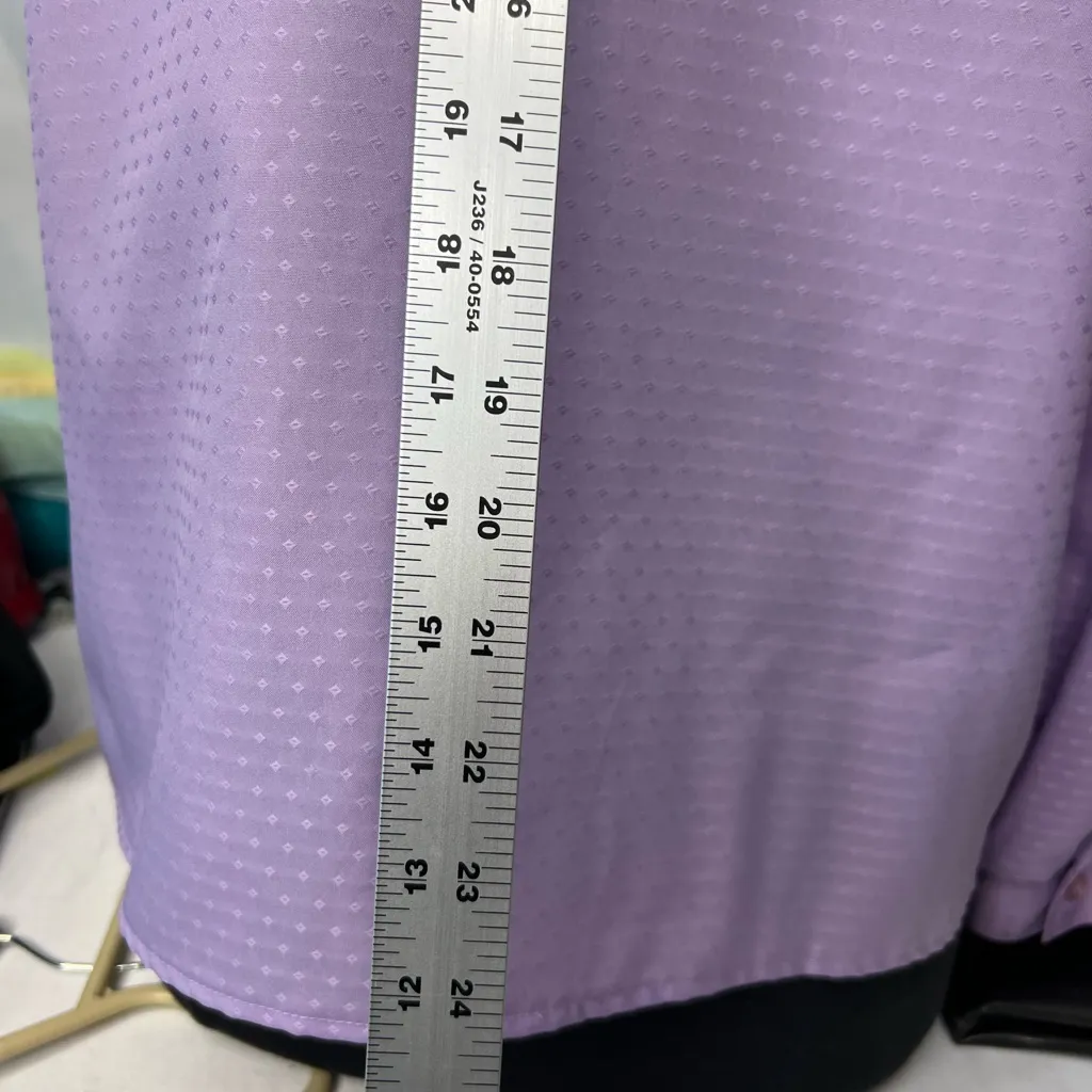 Vintage Early 80’s Devon Floral Secretary Blouse Sz 12 Lavender Top Bow Tie NWT Purple - Image 12