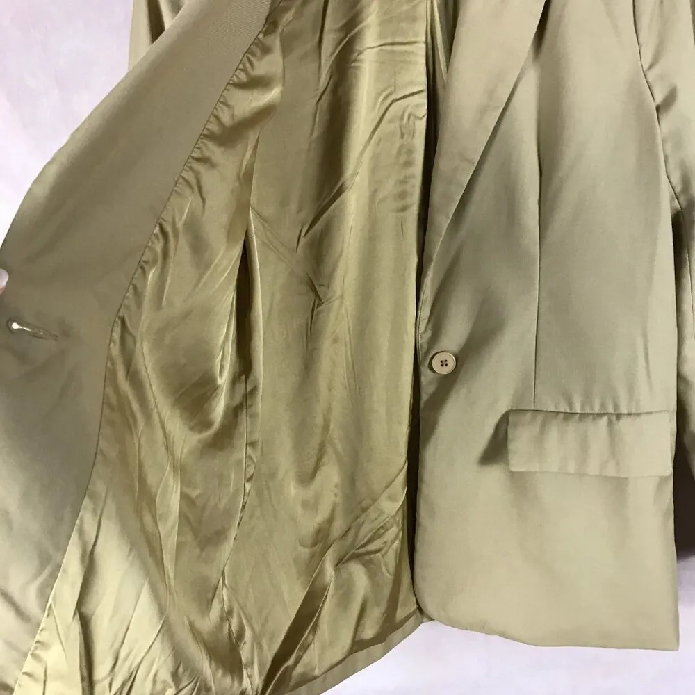 Endless Rose  Warm Beige 1-Button Boyfriend Blazer SMALL - Image 5