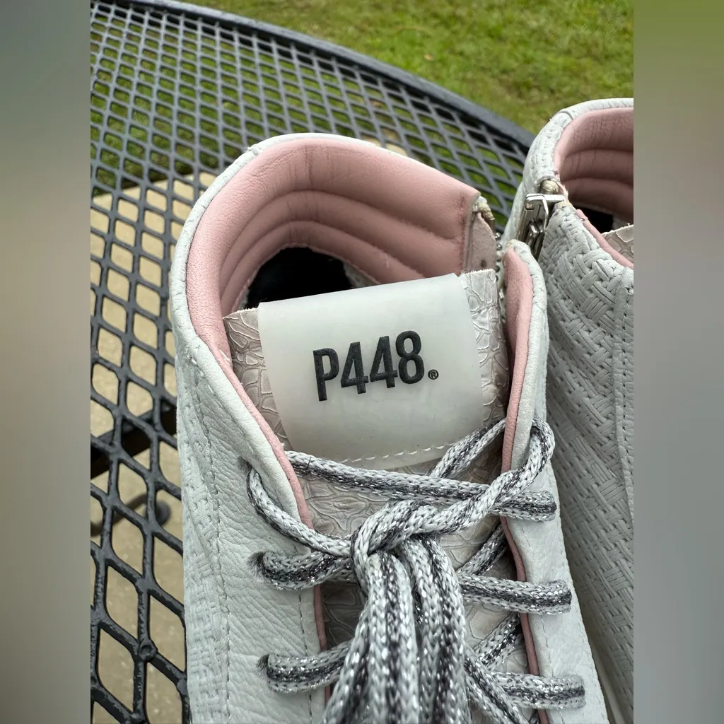 P448 Women's High-Top gray Sneakers size 7 - Image 7